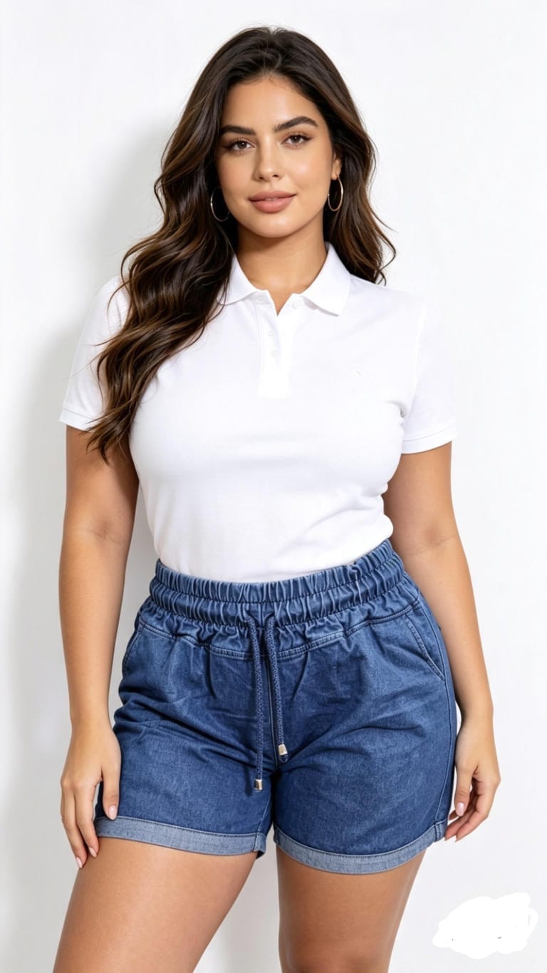 Short denim liviano para mujer
