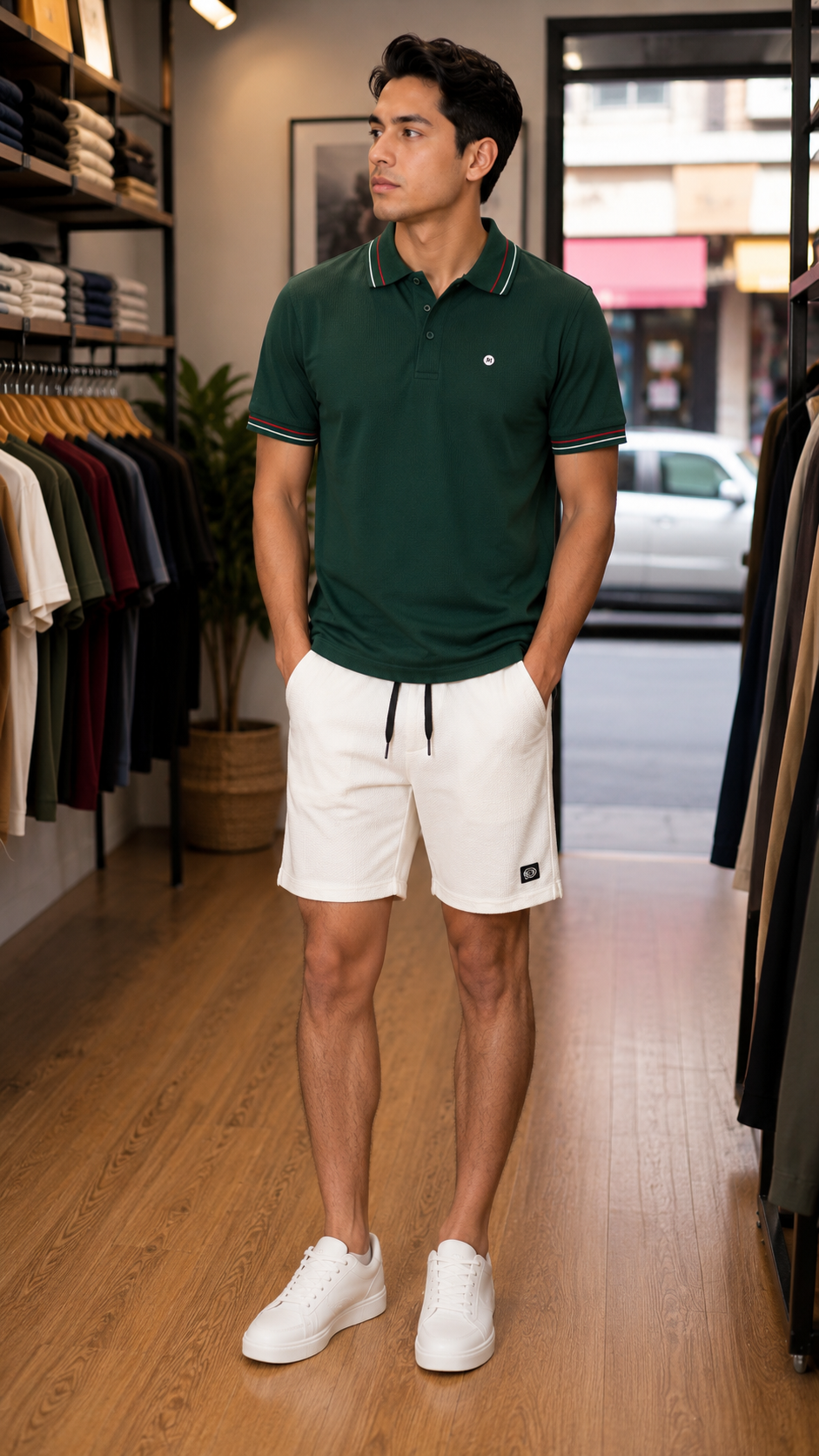 Short Wafle para hombre