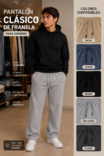 Pantalon Buzo clasico Franela hombre - Imagen 2