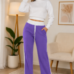 Pantalon Buzo Franela con franja