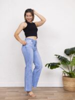 Pantalon Jeans Wideleg con lazos - Imagen 3