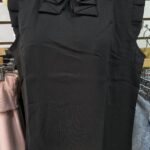 Blusa en gasa crepe corbatin
