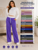 Pantalon Buzo Franela con franja - Imagen 2