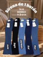 Pantalon Jeans Sirena 1 boton - Imagen 3