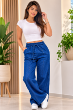Pantalon Palazo Denim Ligero