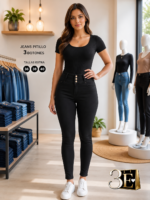 Pantalon Jeans pitillo 3 botones - Imagen 2
