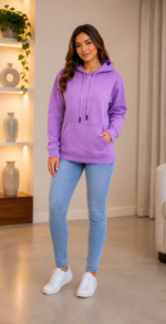 Polera Franela con capucha mujer