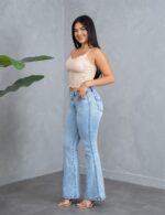 Pantalon Jeans Flare a la cadera - Imagen 3