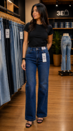 Pantalon Jeans Wideleg Confort