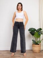 Pantalon Jeans Palazo Elegante - Imagen 4