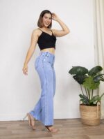 Pantalon Jeans Palazo Elegante - Imagen 2
