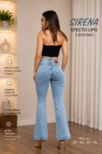 Jeans Sirena Efecto Lipo 3 botones - Imagen 2
