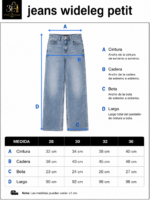 Pantalon Jeans Wideleg petit - Imagen 4