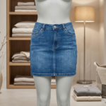 Falda corta jeans mujer