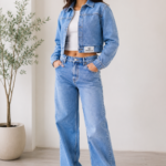 Casaca jeans clasico mujer