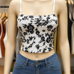 Polo top tiras Floreado