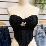 Polo top con flor